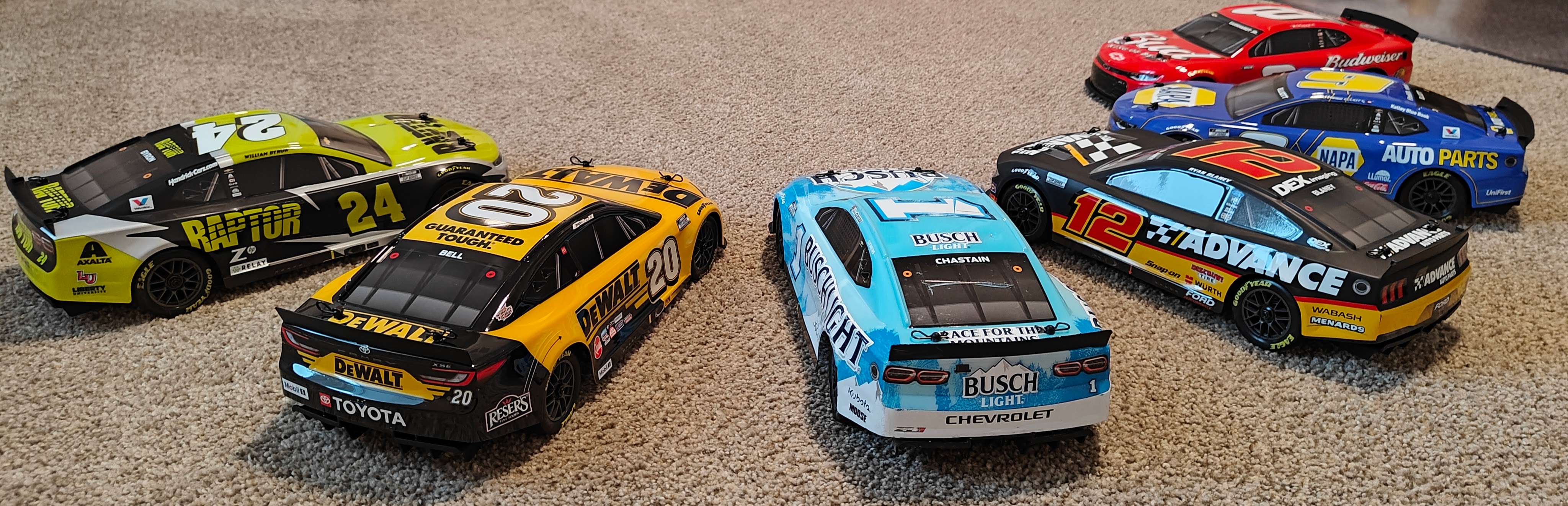 Lake Country RC Racing — fleet lineup rear view